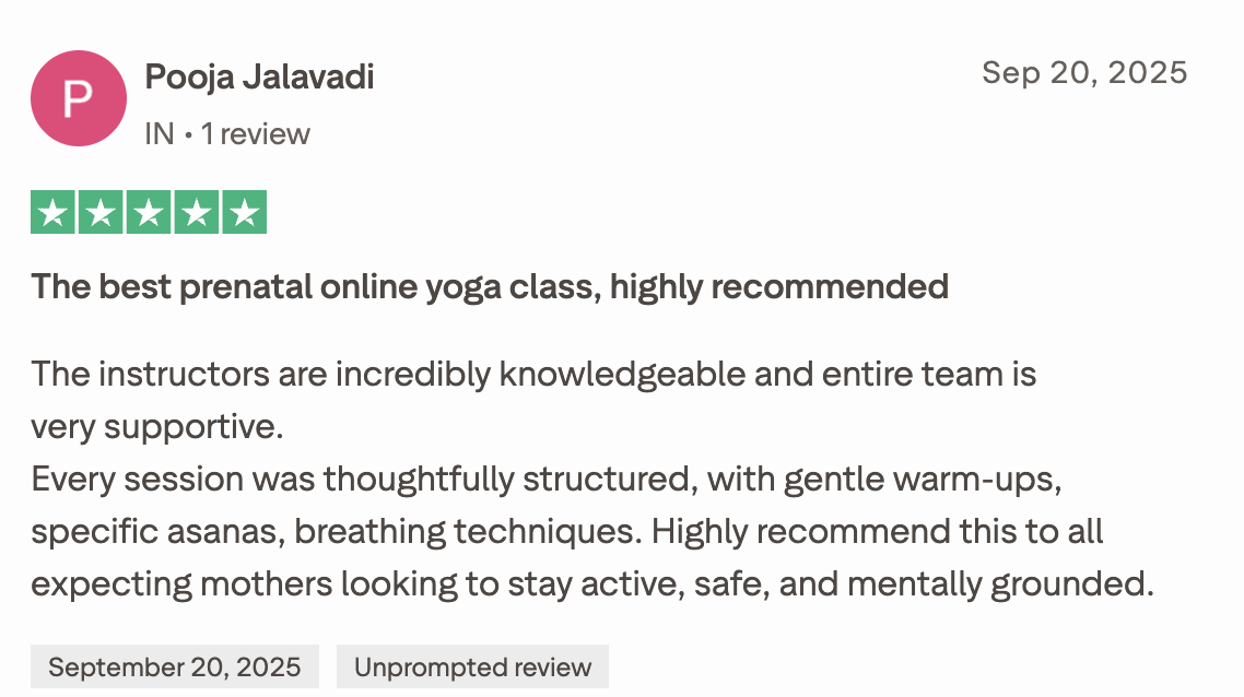Trustpilot review - 5 stars