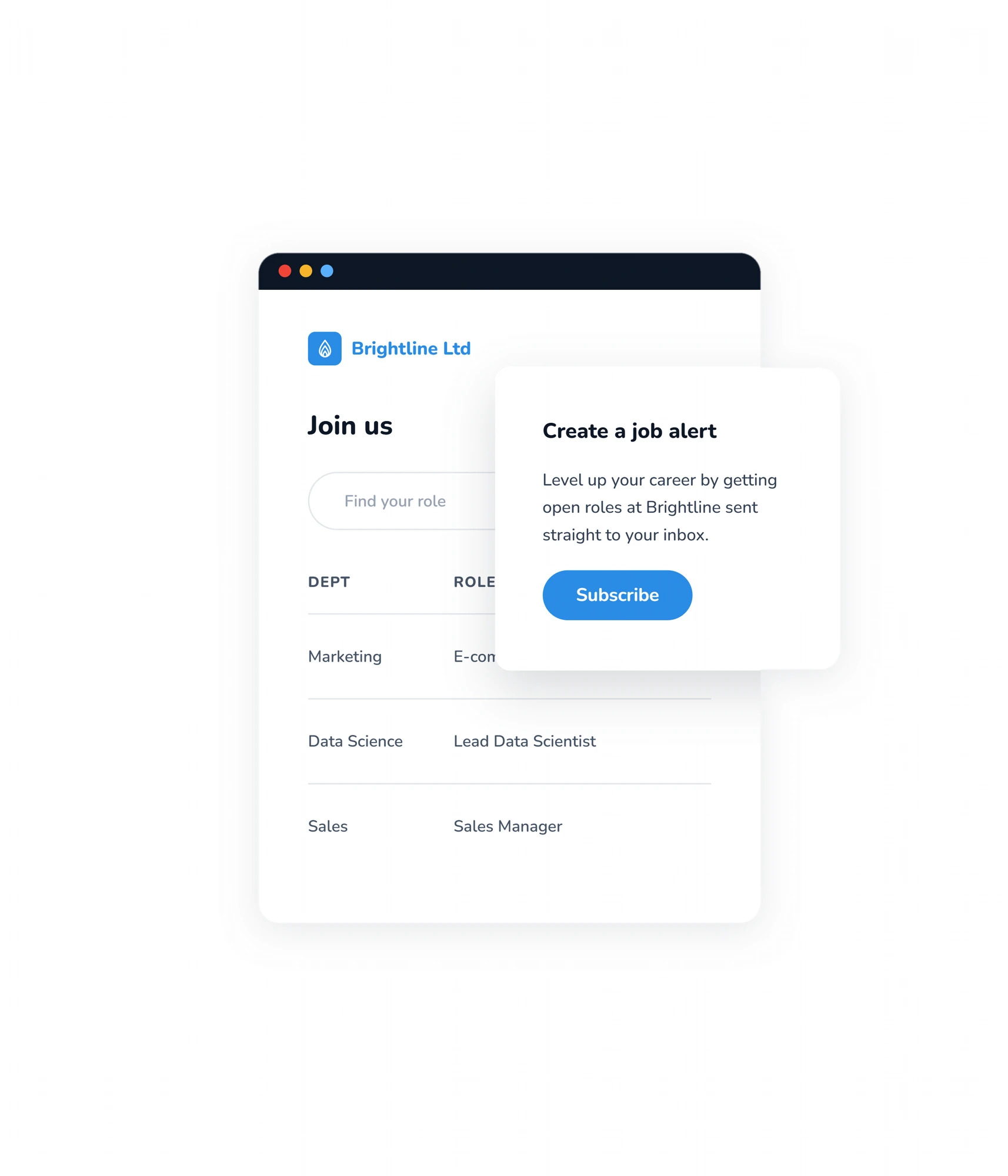 Get matched to new roles