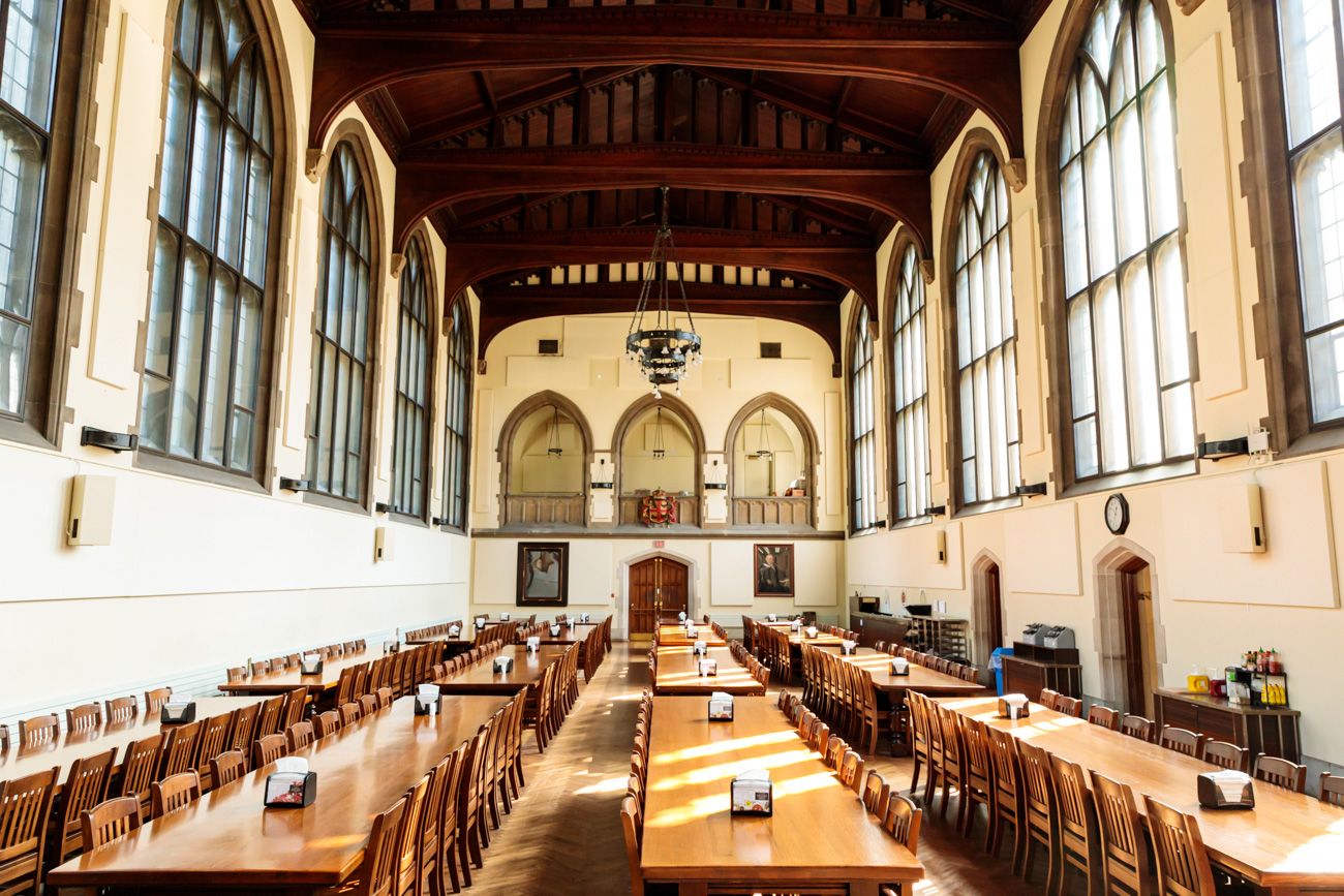 Victoria College dining hall — one of the 17 buildings in JJ's portfolio