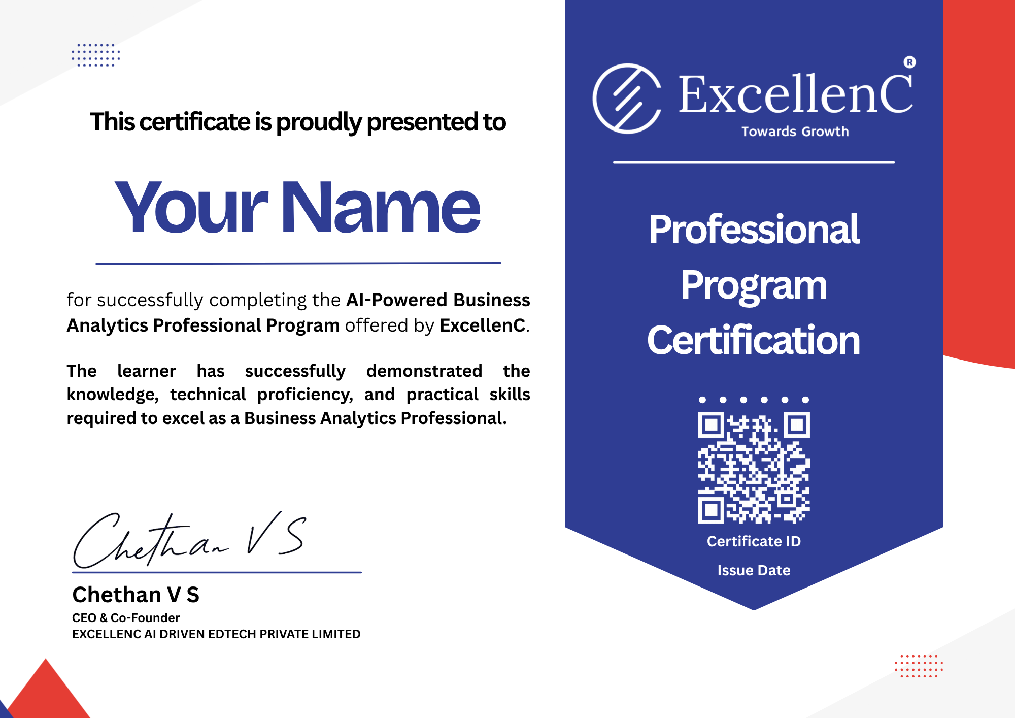 AI-Powered Business Analytics Professional Program