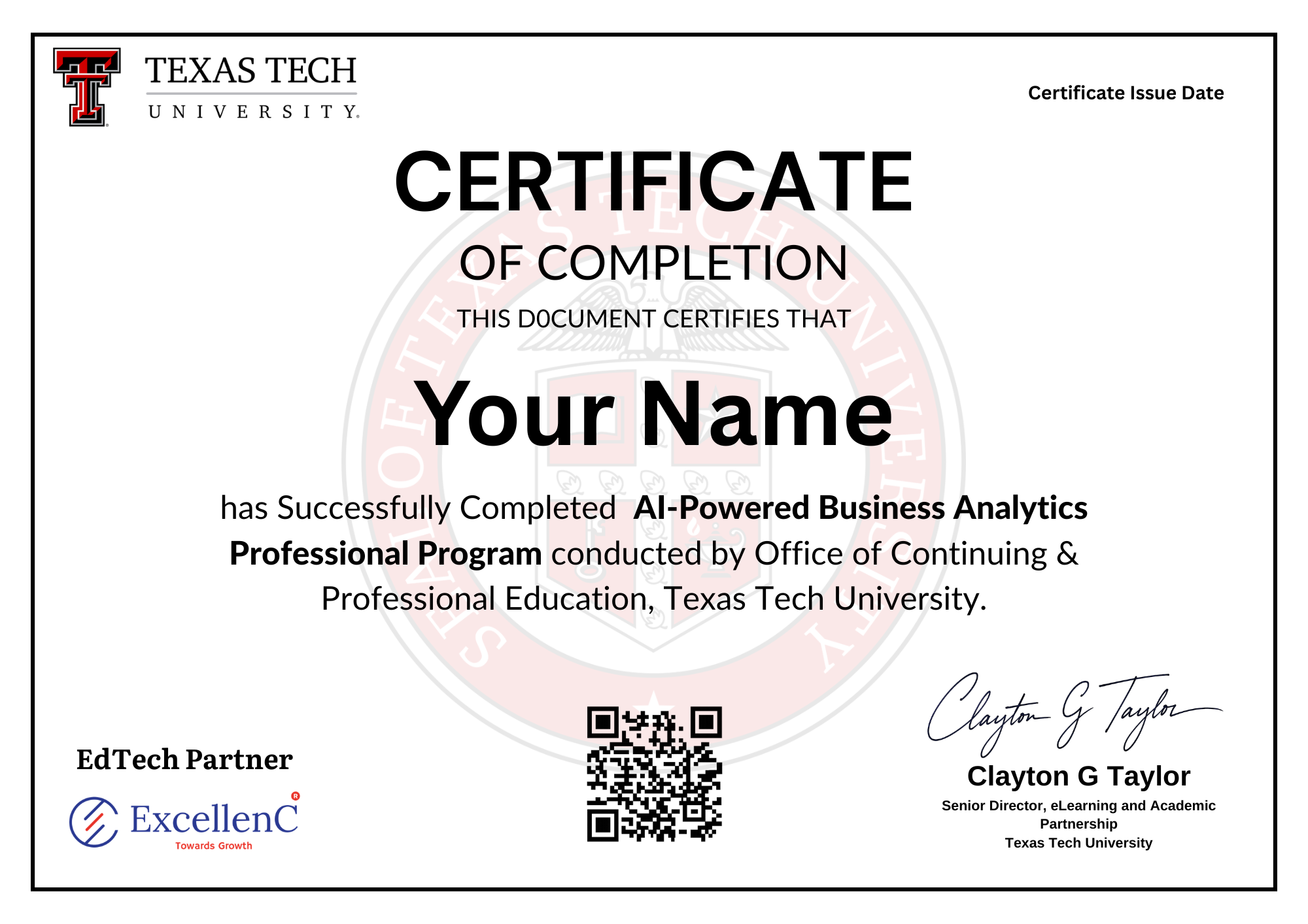 AI-Powered Business Analytics Professional Program