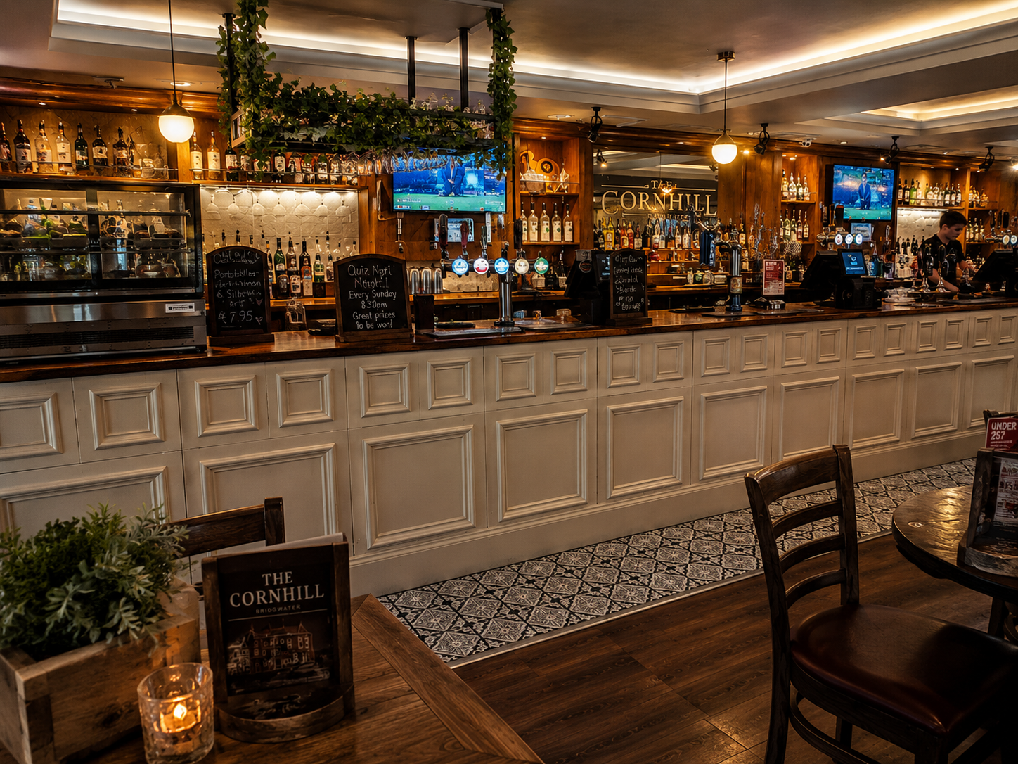 The Cornhill sports bar interior
