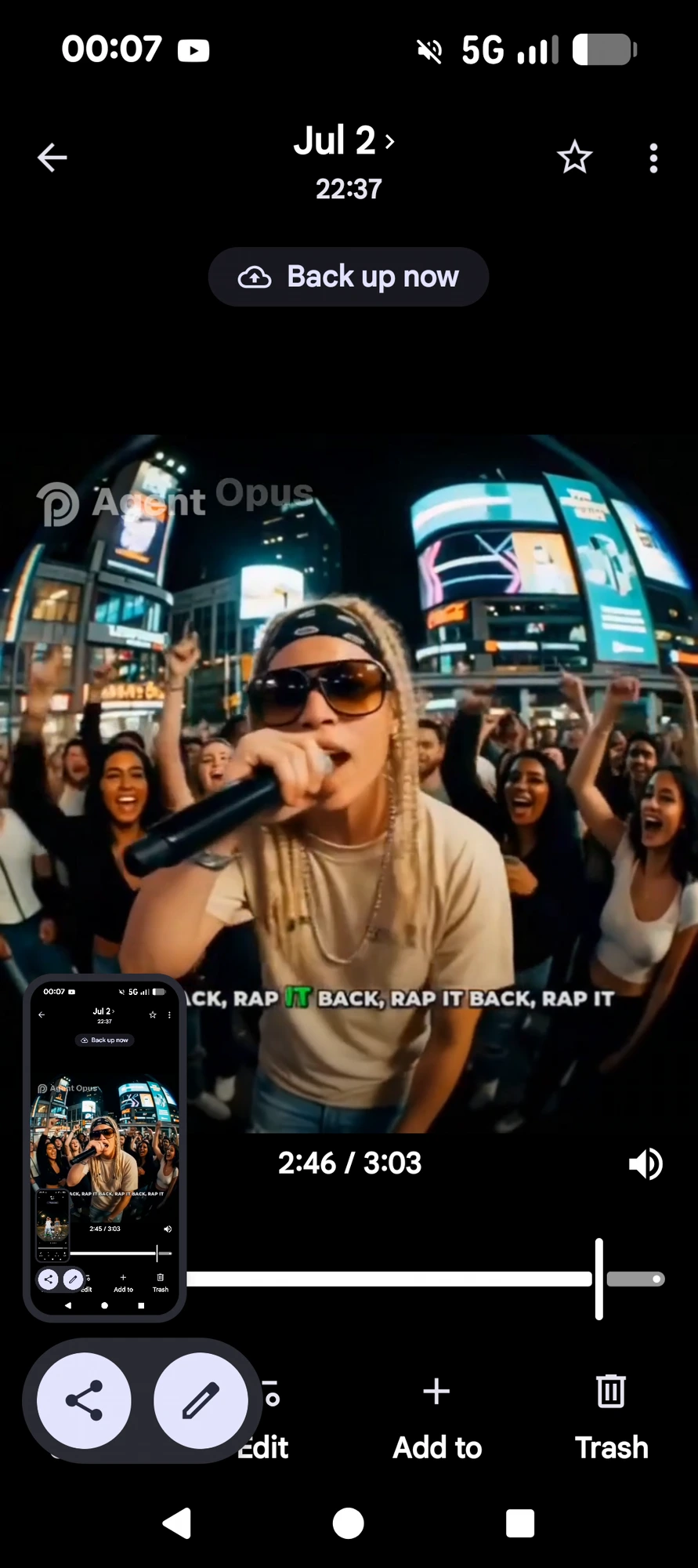LILKILLA416 performing at Yonge-Dundas Square