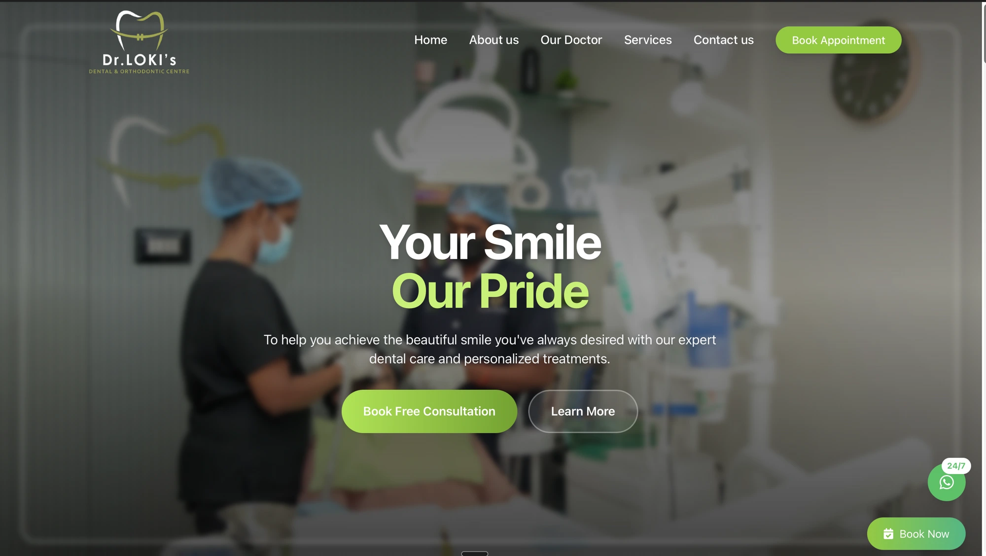 Dr. Loki's Dental website