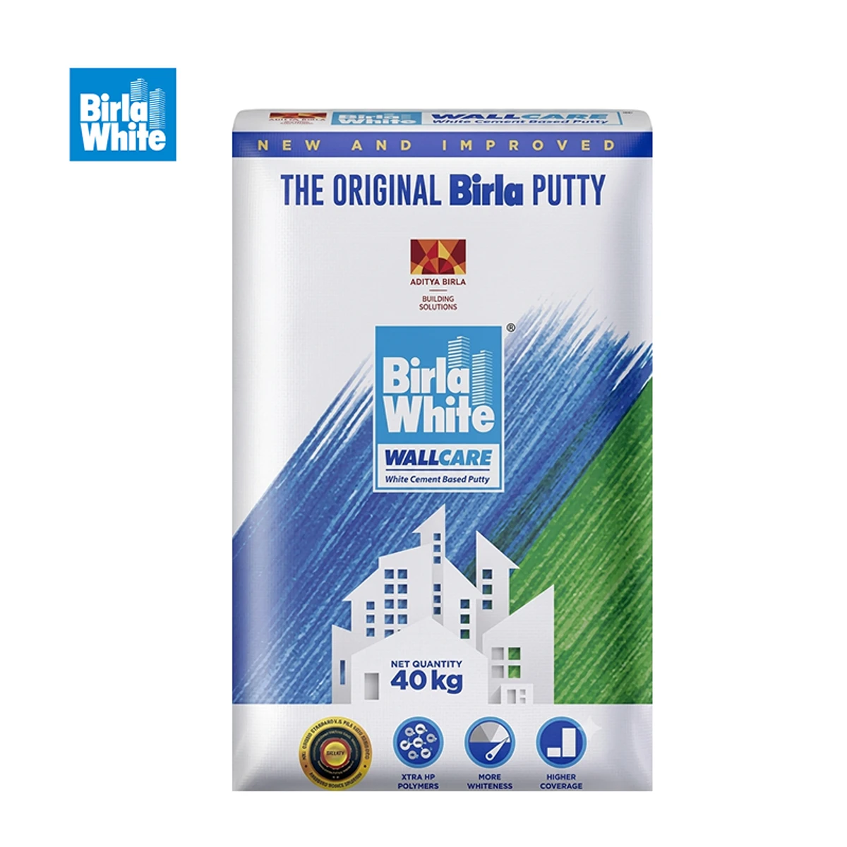 Birla White WallCare Putty, 40 Kg Bag