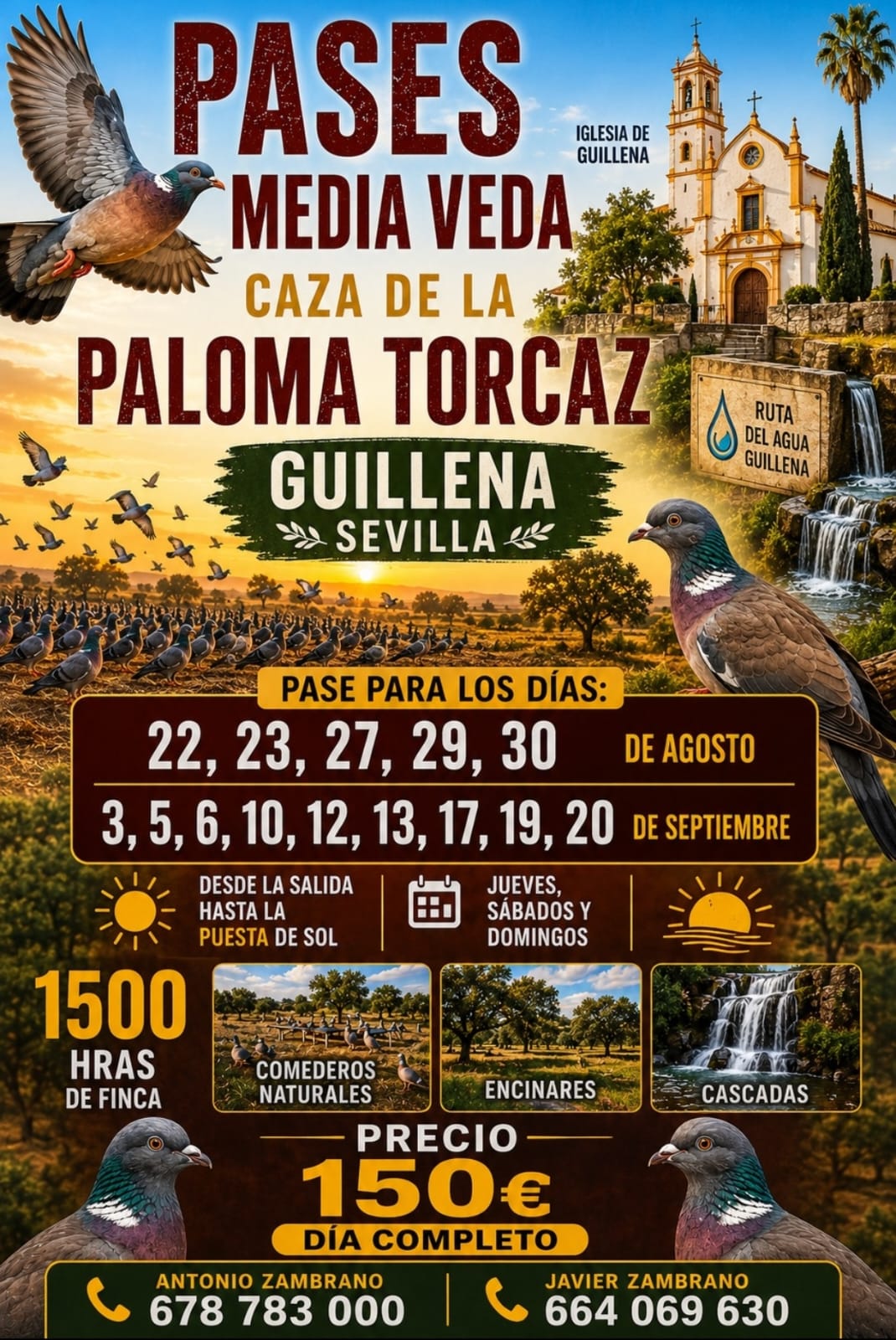 Pases Caza de la Paloma Torcaz