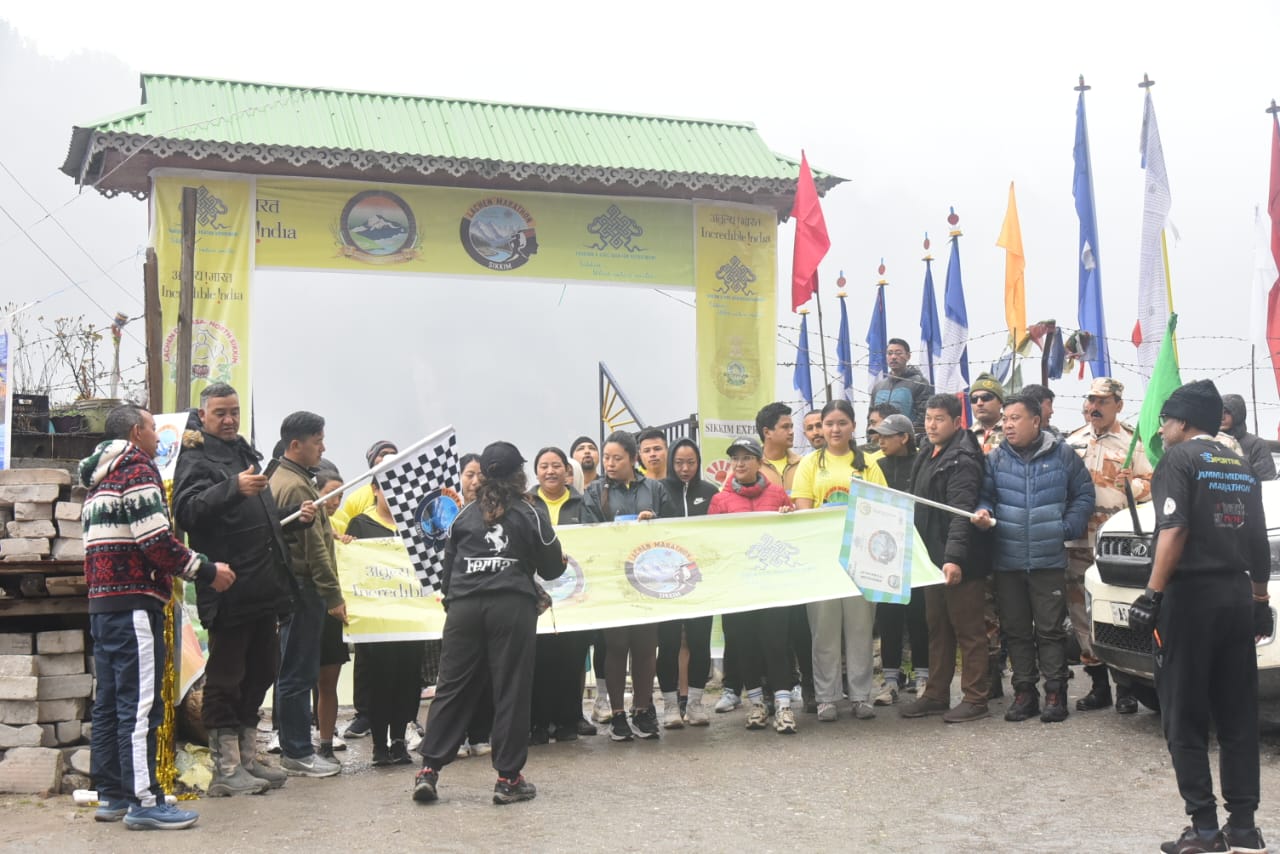 Community flag-off with local leaders