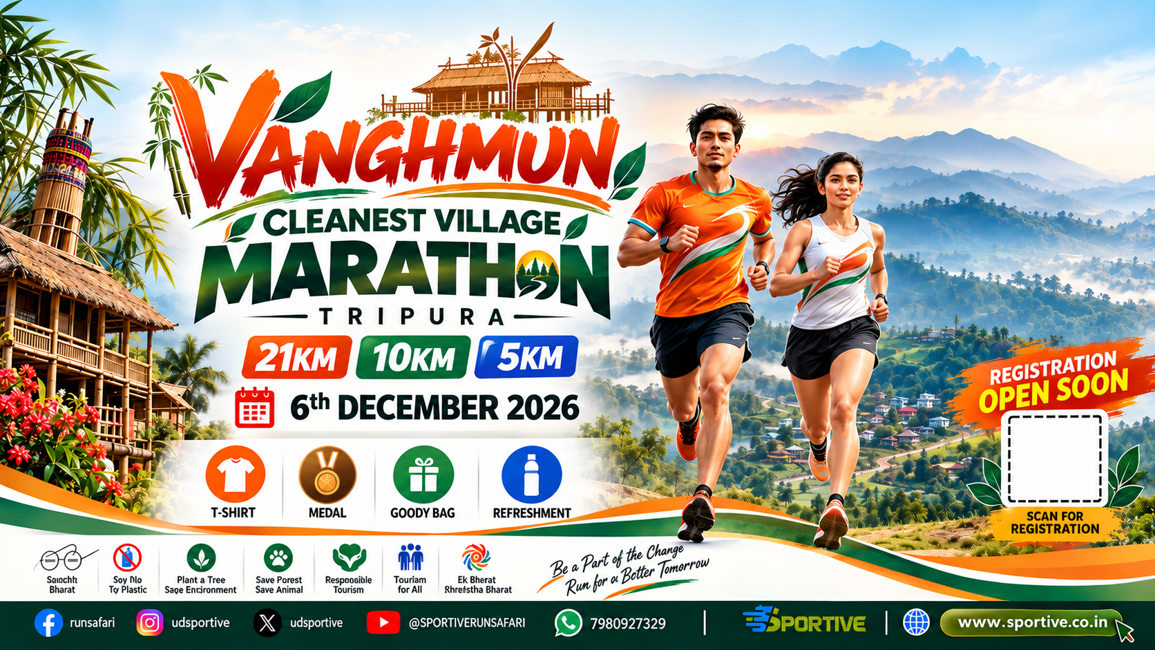 Vanghmun Cleanest Village Half Marathon 2026