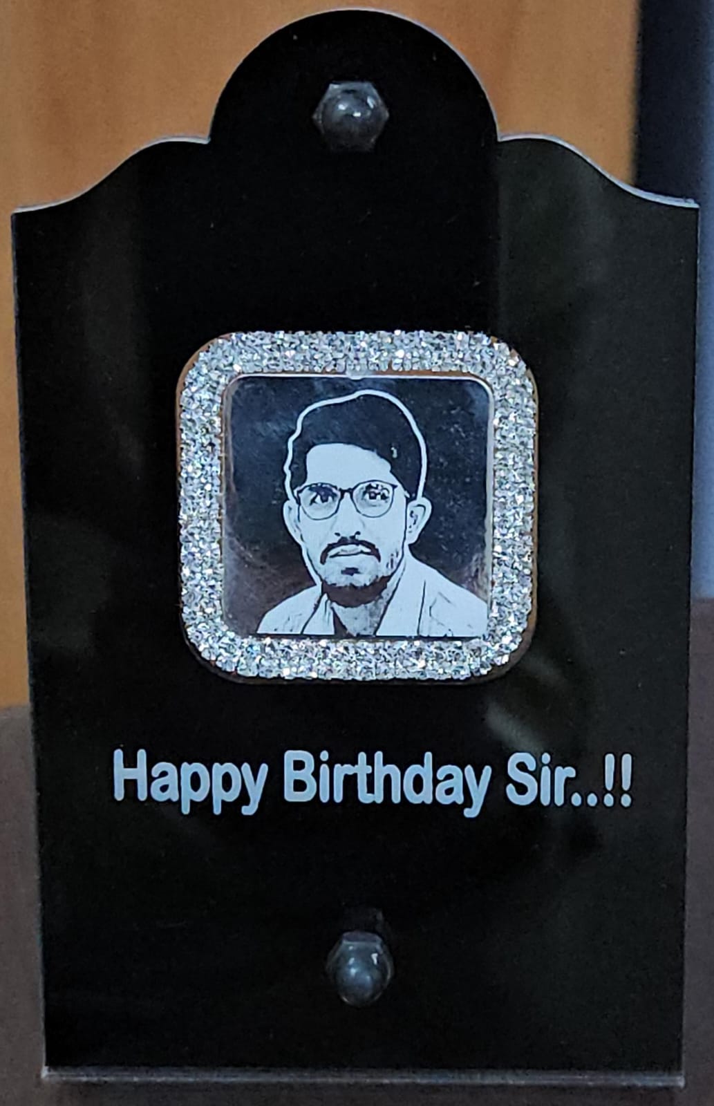 Photo Engraved on Square Silver Coin (10gr – 20gr)
