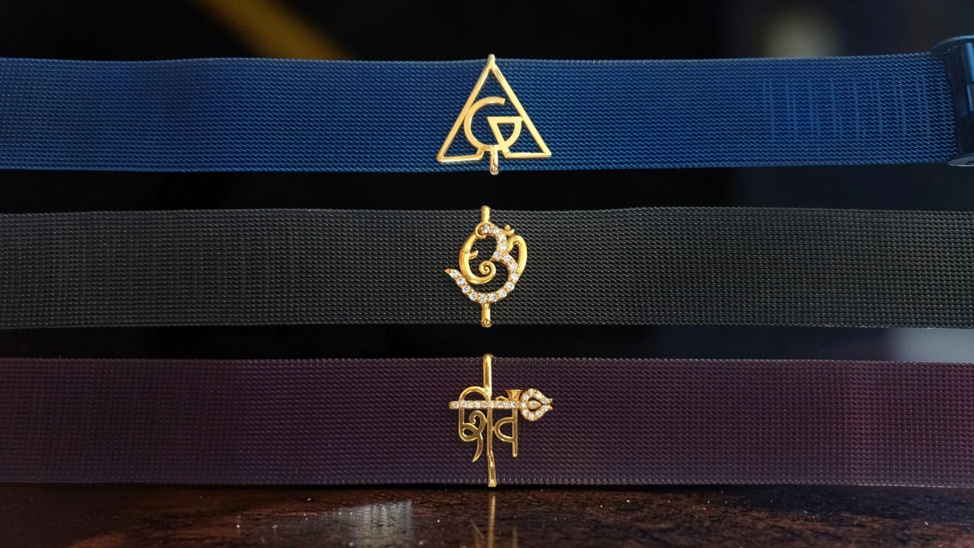 Designer Stretchable Gold Bracelets