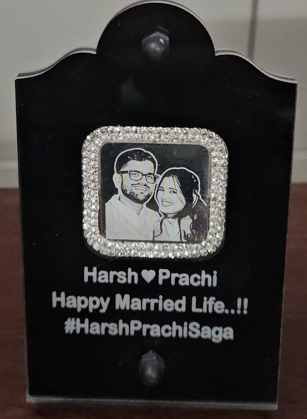 Photo Engraved on Square Silver Coin (10gr – 20gr)
