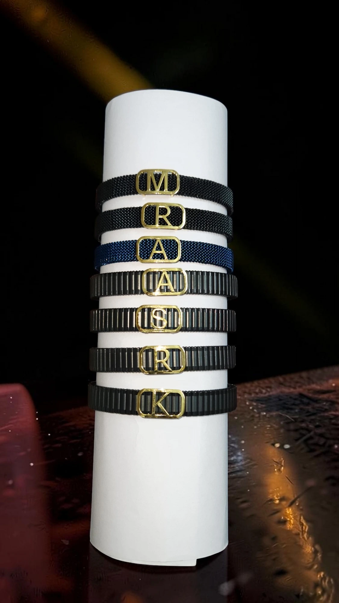 Designer Stretchable Gold Bracelets