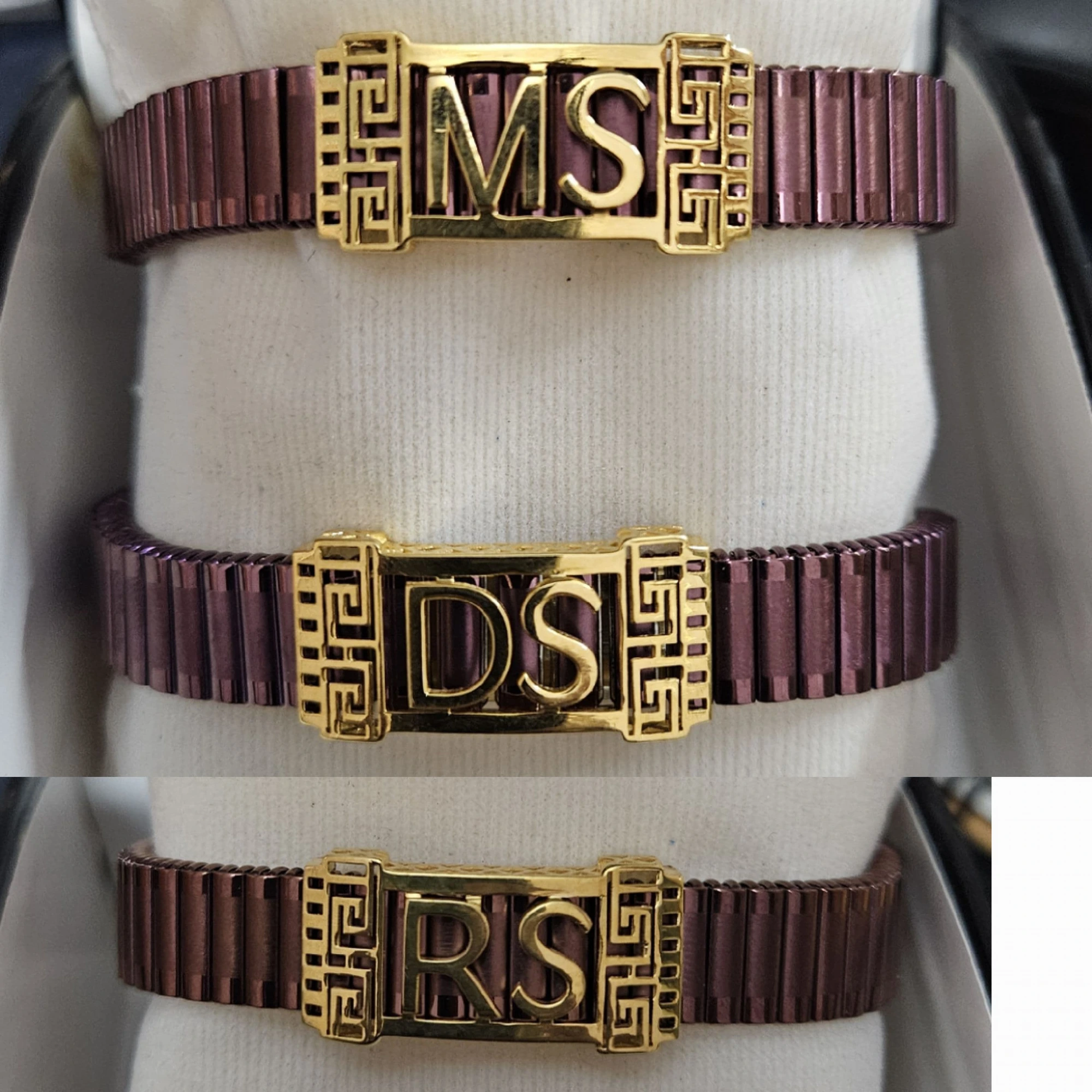 Designer Stretchable Gold Bracelets