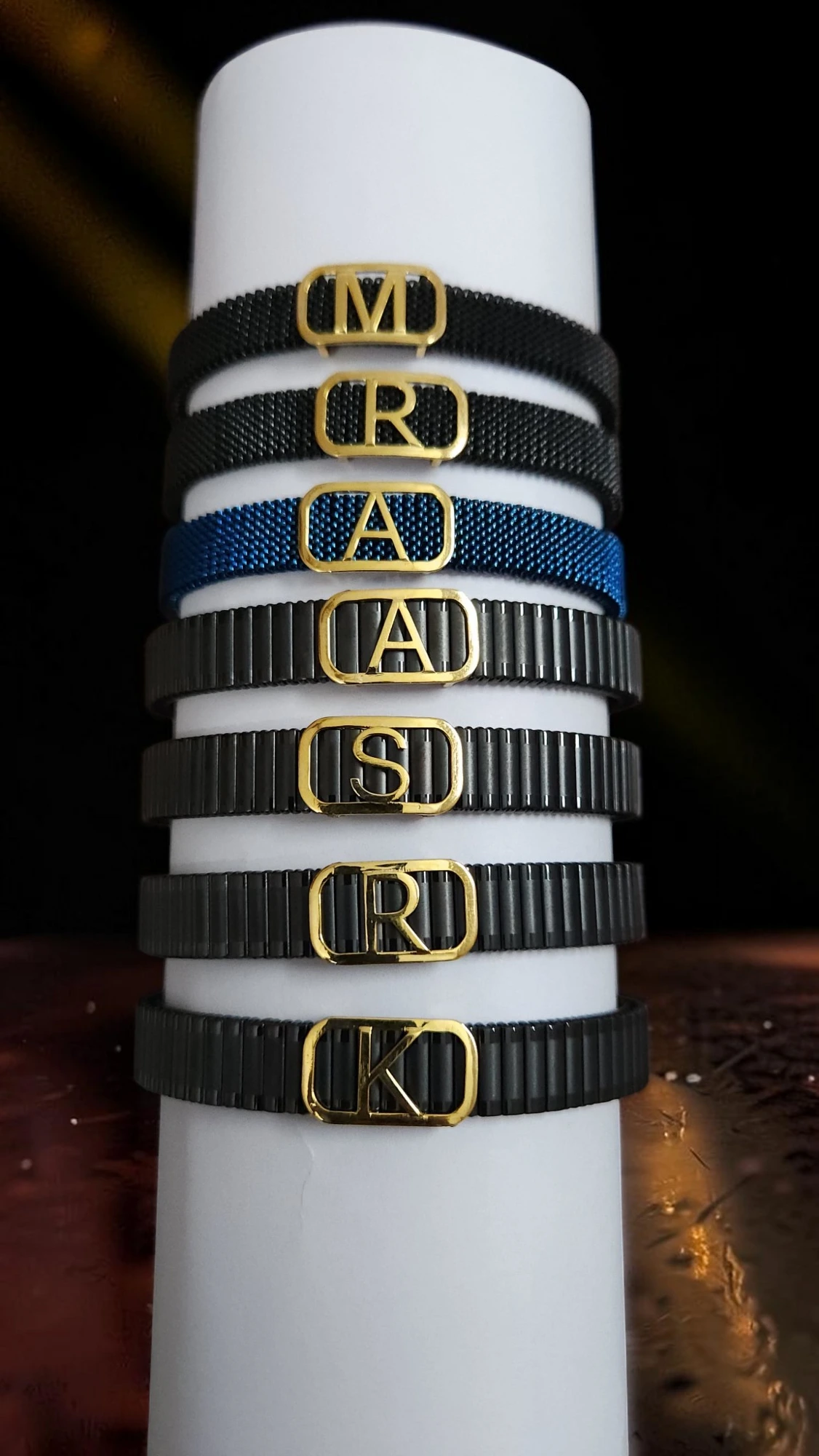Designer Stretchable Gold Bracelets