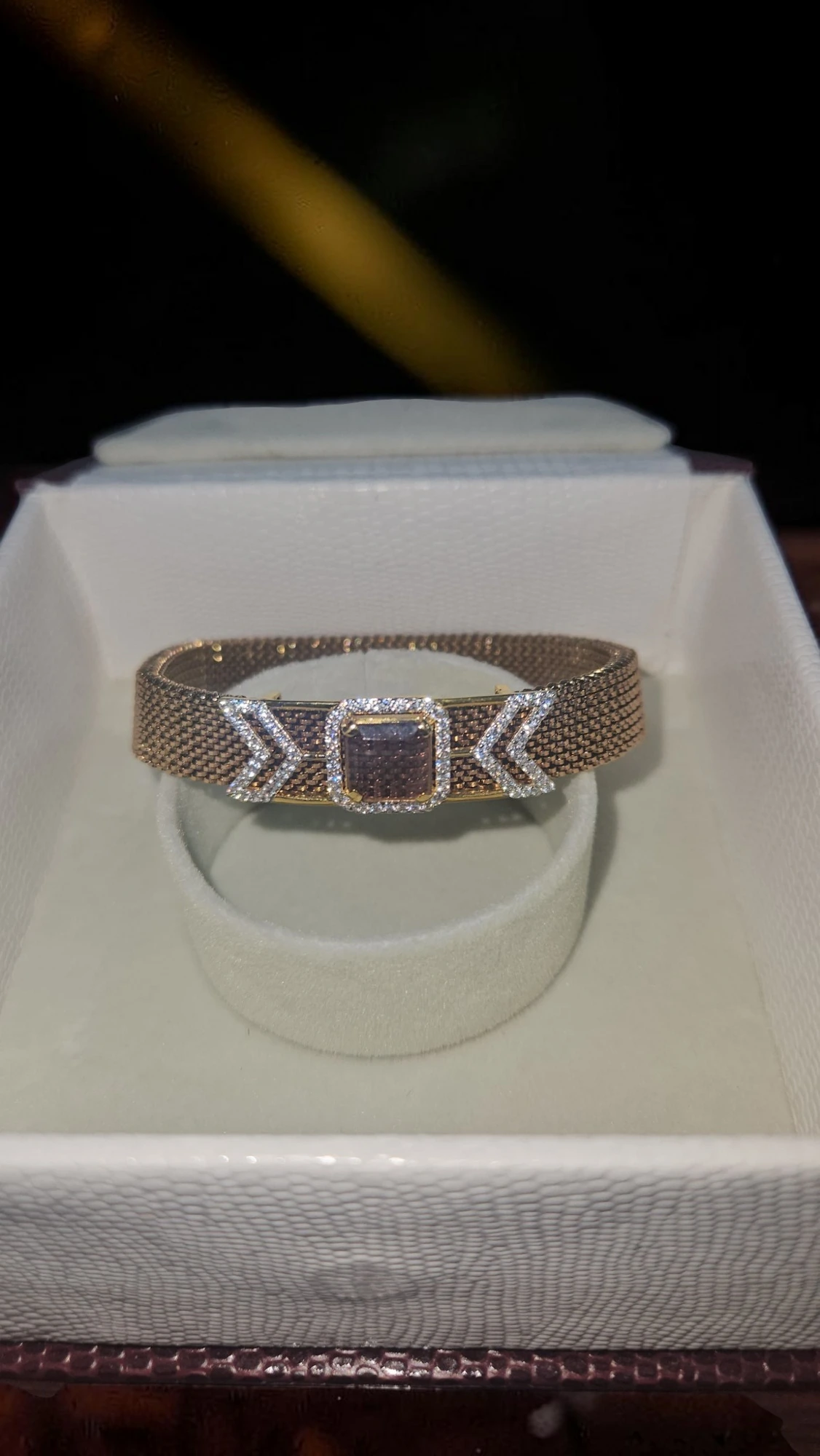 Designer Stretchable Gold Bracelets