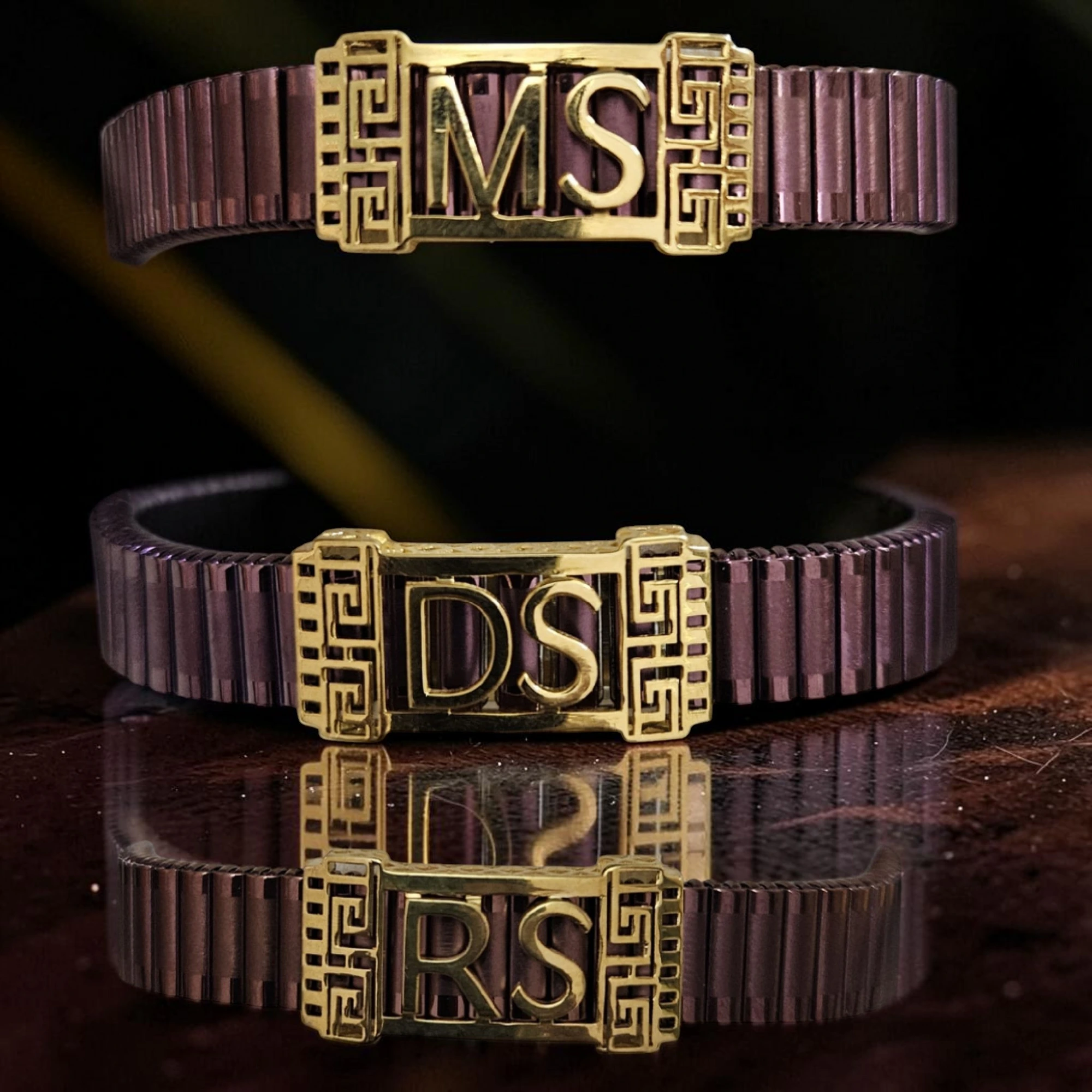 Designer Stretchable Gold Bracelets
