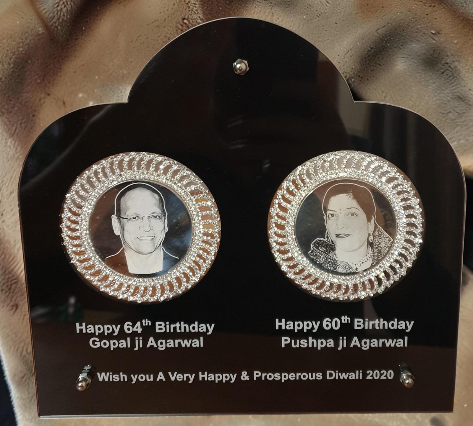 Multi-Coin Arched Acrylic Frame