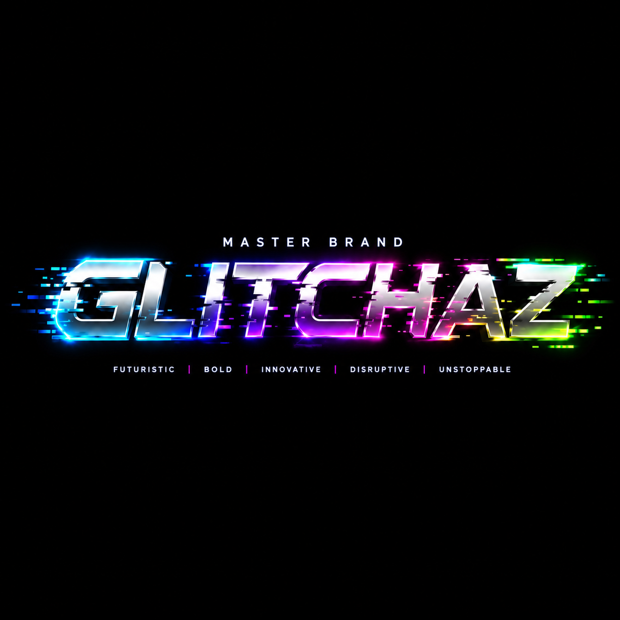 Glitchaz Master Brand — Futuristic, Bold, Innovative, Disruptive, Unstoppable