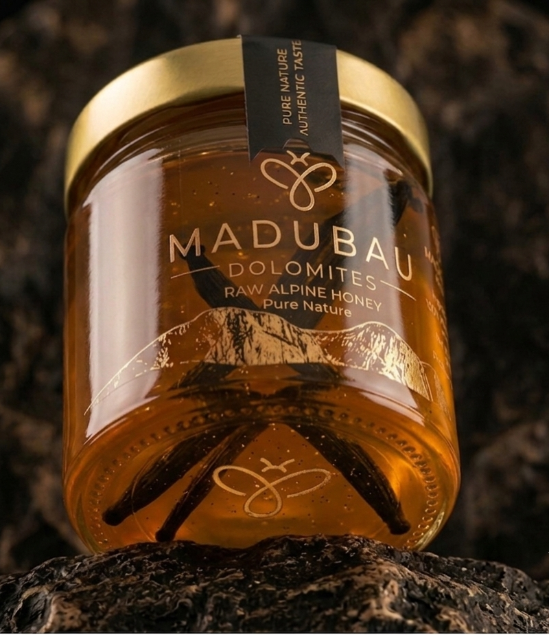 Madubau Dolomites — Raw Alpine Honey, Pure Nature