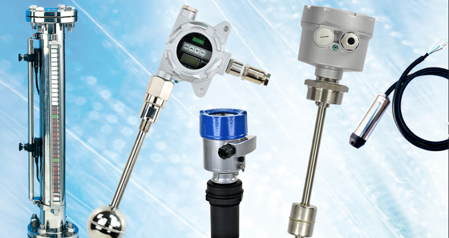 Level instruments: magnetic level gauge, float, radar and submersible level transmitters