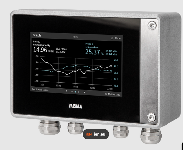 Vaisala humidity and temperature indicator
