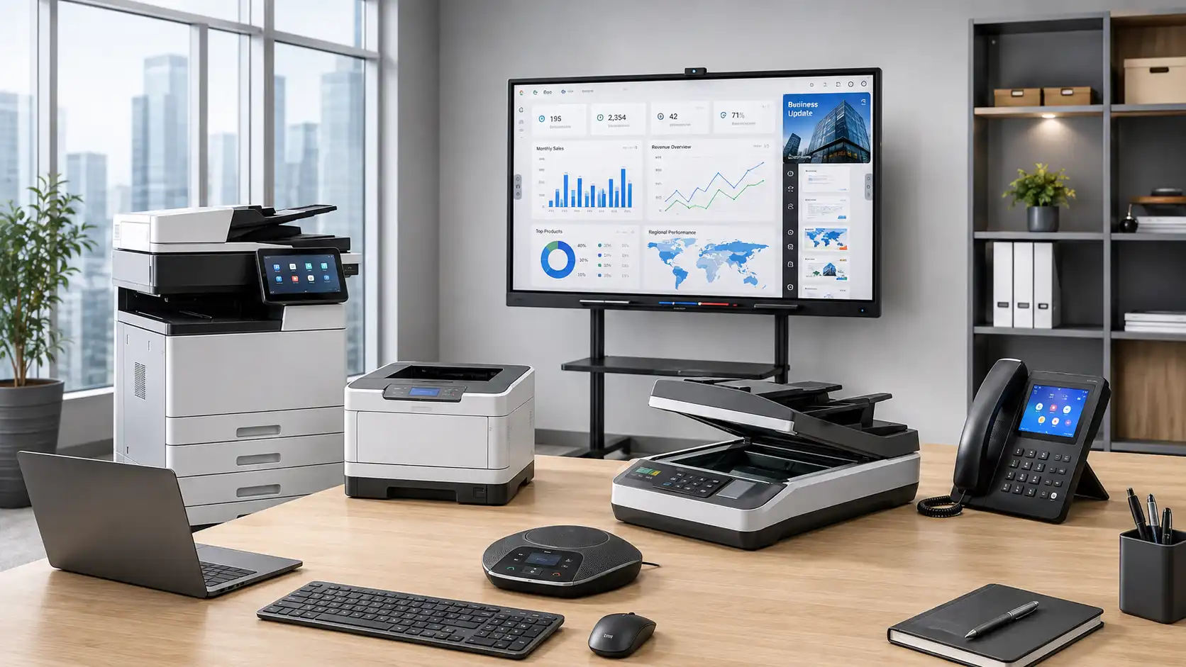 Printers, scanners, IP phones and office equipment