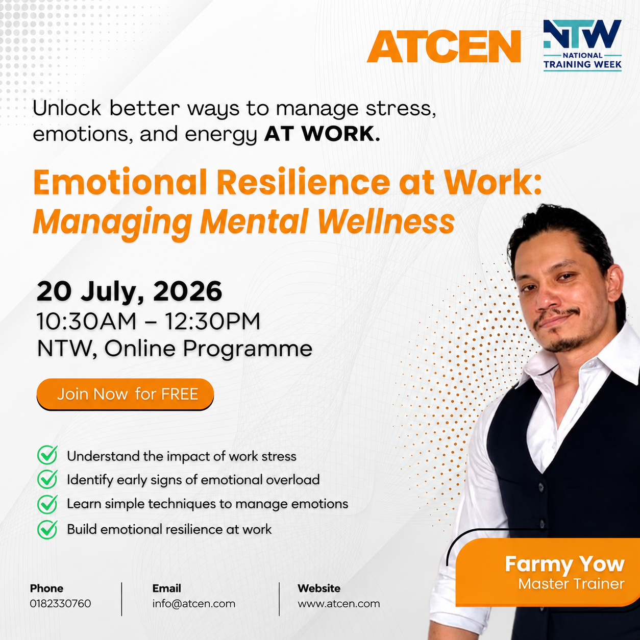 Emotional Resilience at Work: Managing Mental Wellness - 20 July 2026
