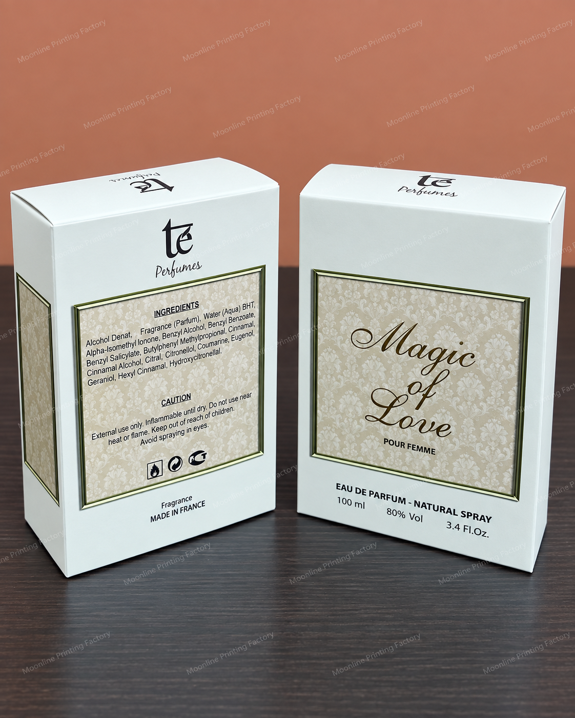 علبة عطر أنيقة