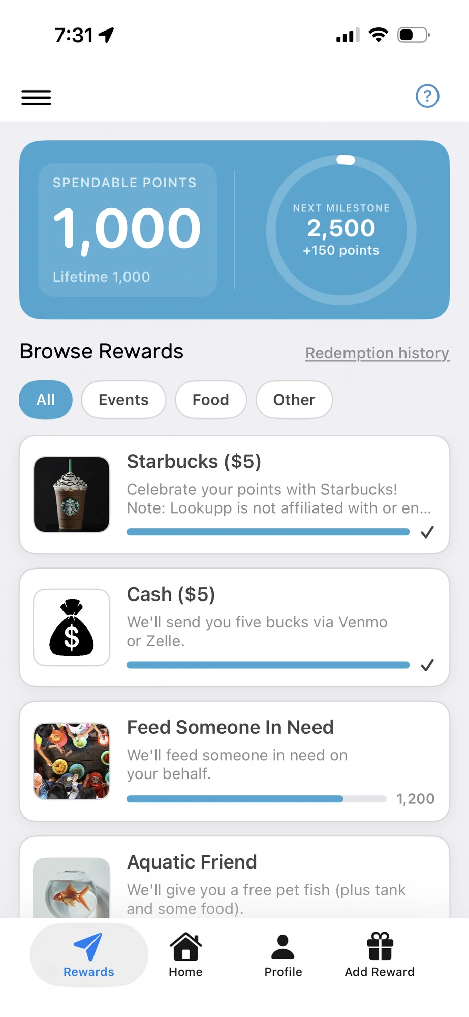 Lookupp app screenshot