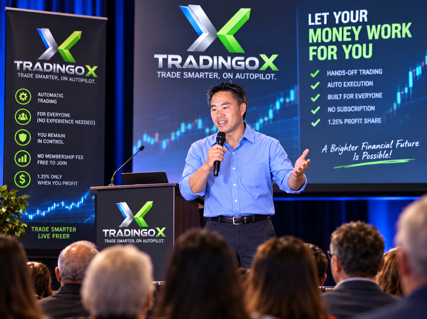 Charles Cawv Thao, Founder — at the TradingoX desk