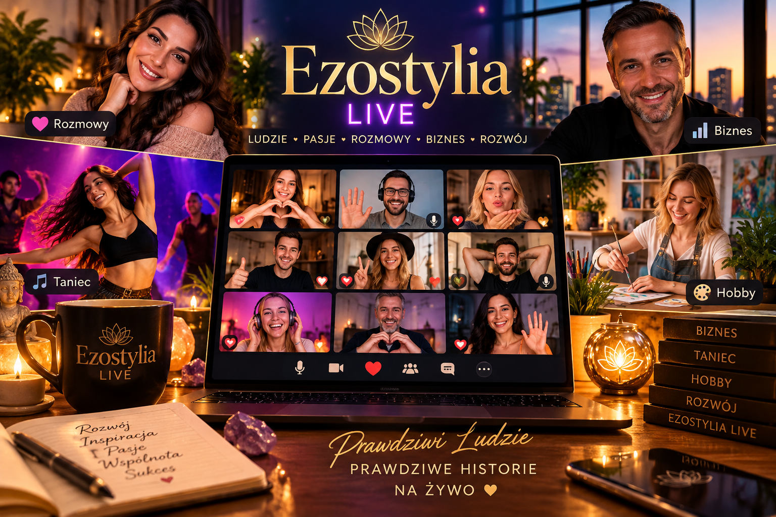 Ezostylia LIVE — real people, real stories live