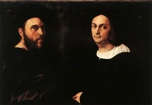 Andrea Navagero e Agostino Beazzano · dipinto di Raffaello